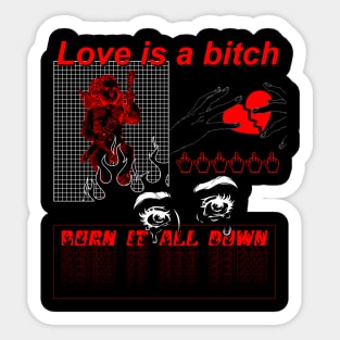 Love sucks Sticker